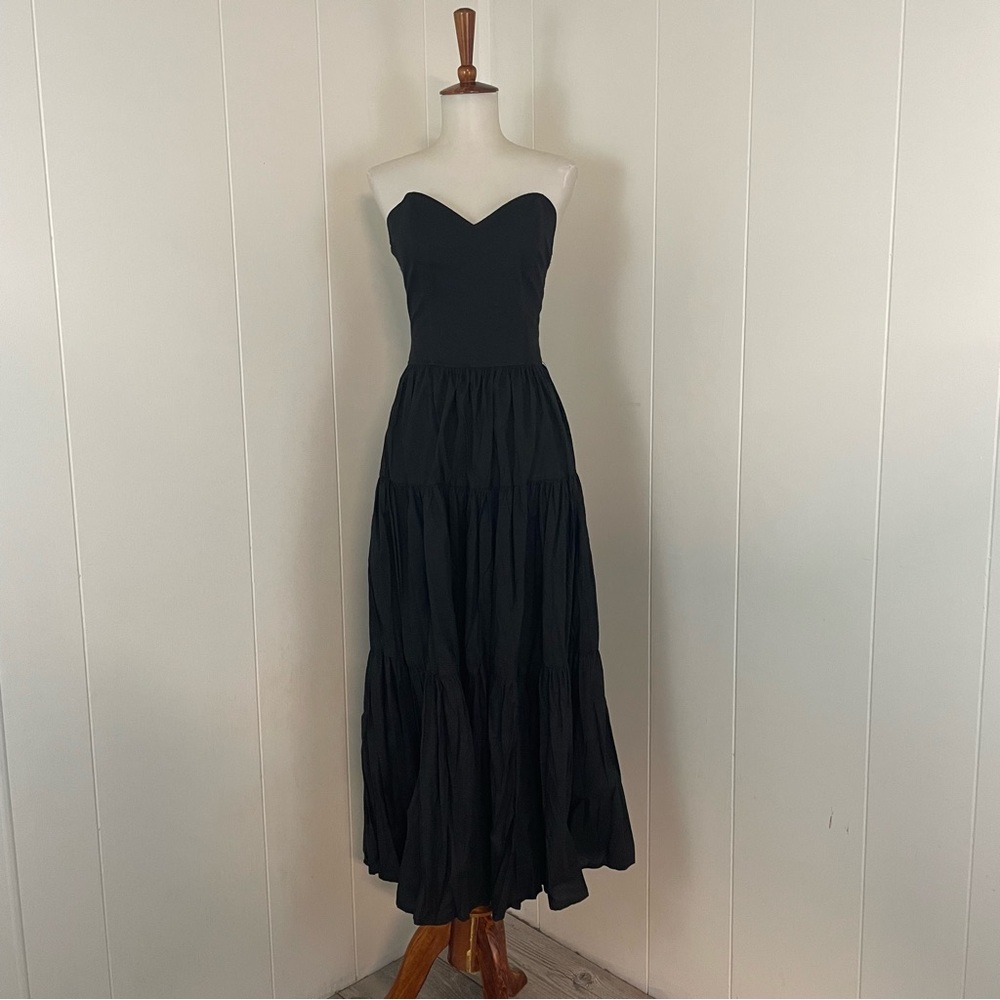 Vintage Black Strapless Dress